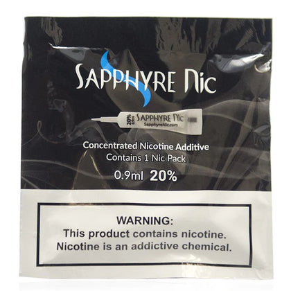 Sapphyre Nic Concentrated Unflavored Nicotine Additive 20% 0.9mL Pouch