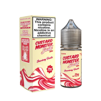 Custard Monster Swirl Salt - Strawberry Vanilla - 30mL