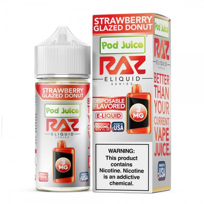 RAZ x Pod Juice Synthetic - Strawberry Glazed Donut - 100mL