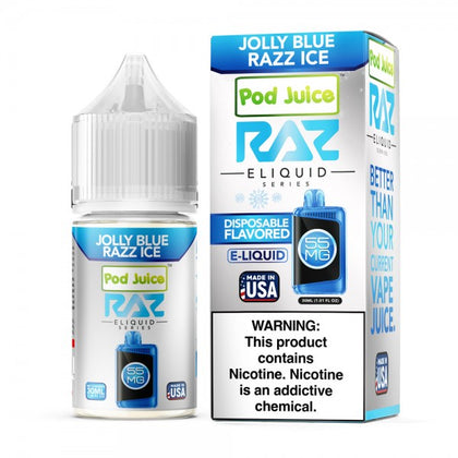 RAZ x Pod Juice Synthetic Salt - Jolly Blue Razz Ice 30mL