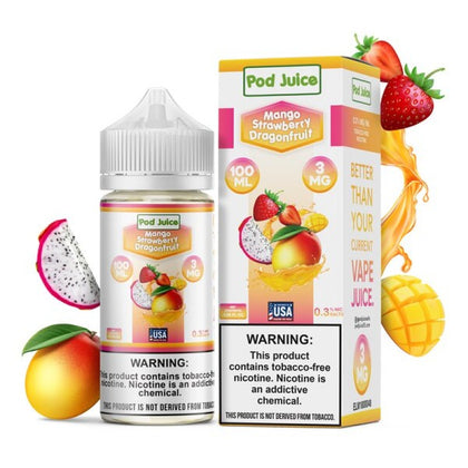 Pod Juice - Mango Strawberry Dragonfruit - 100mL
